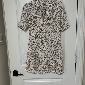 Tecovas western yoked button front dress in XS